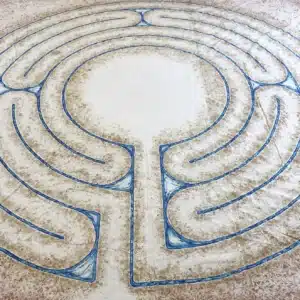 18 ft. Beach 5-Circuit Labyrinth Rental