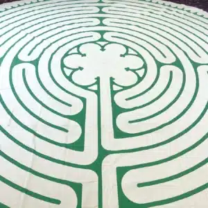 28 ft. Chartres 11-Circuit Labyrinth - green