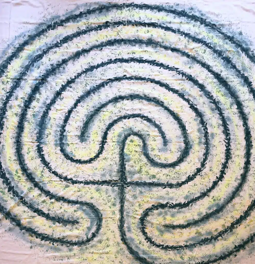 12 ft. Yellow/Green 5-Circuit Classic Labyrinth
